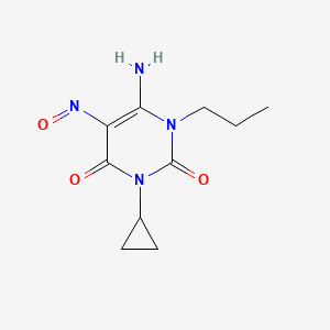 6-Amino-3-cyclopropyl-5-nitroso-1-propylpyrimidine-2,4-dione