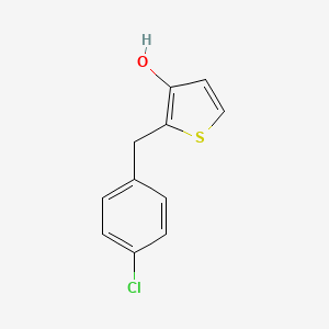 2-[(4-Chlorophenyl)methyl]thiophen-3-ol