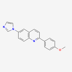 6-Imidazol-1-yl-2-(4-methoxyphenyl)quinoline