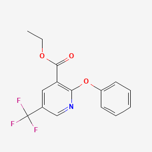 B1388428 Ethyl 2-phenoxy-5-(trifluoromethyl)nicotinate CAS No. 1192263-87-8