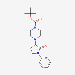 Tert-butyl 4-(2-oxo-1-phenylpyrrolidin-3-yl)piperazine-1-carboxylate