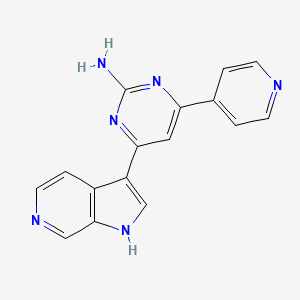 4-pyridin-4-yl-6-(1H-pyrrolo[2,3-c]pyridin-3-yl)pyrimidin-2-amine