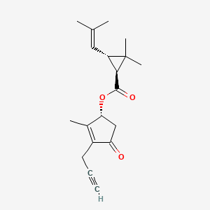 molecular formula C19H24O3 B13884335 (1R)-2-methyl-4-oxo-3-prop-2-yn-1-ylcyclopent-2-en-1-yl (1S,3S)-2,2-dimethyl-3-(2-methylprop-1-en-1-yl)cyclopropanecarboxylate 