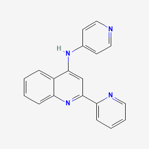 2-pyridin-2-yl-N-pyridin-4-ylquinolin-4-amine