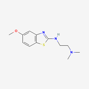 molecular formula C12H17N3OS B1388436 N'-(5-methoxy-1,3-benzothiazol-2-yl)-N,N-dimethylethane-1,2-diamine CAS No. 1177284-32-0