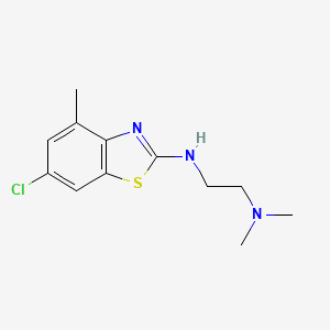molecular formula C12H16ClN3S B1388437 N'-(6-chloro-4-methyl-1,3-benzothiazol-2-yl)-N,N-dimethylethane-1,2-diamine CAS No. 1204297-82-4