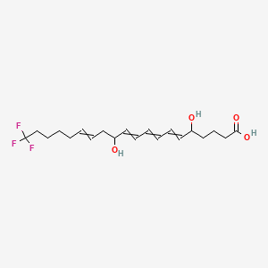 20,20,20-Trifluoro-5,12-dihydroxyicosa-6,8,10,14-tetraenoic acid