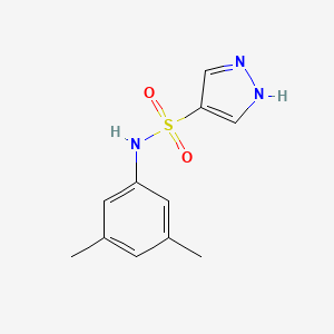 molecular formula C11H13N3O2S B13884415 N-(3,5-dimethylphenyl)-1H-pyrazole-4-sulfonamide 