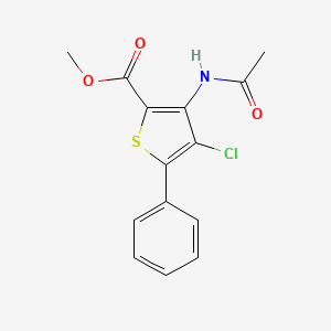 Methyl 3-acetamido-4-chloro-5-phenylthiophene-2-carboxylate