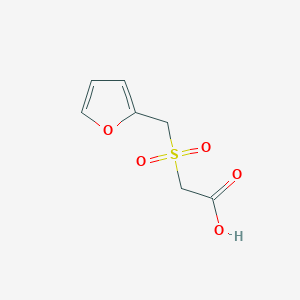 molecular formula C7H8O5S B13884441 2-(Furan-2-ylmethylsulfonyl)acetic acid 