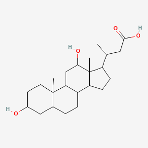 molecular formula C23H38O4 B13884446 3-(3,12-dihydroxy-10,13-dimethyl-2,3,4,5,6,7,8,9,11,12,14,15,16,17-tetradecahydro-1H-cyclopenta[a]phenanthren-17-yl)butanoic acid 