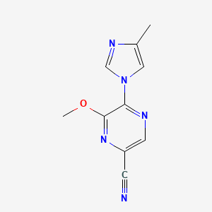 6-Methoxy-5-(4-methylimidazol-1-yl)pyrazine-2-carbonitrile