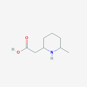 molecular formula C8H15NO2 B13884487 6-Methyl-2-piperidineacetic acid CAS No. 860764-88-1