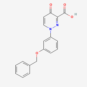 1-[3-(Benzyloxy)phenyl]-4-oxo-1,4-dihydropyridazine-3-carboxylic acid