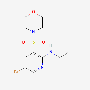 5-bromo-N-ethyl-3-morpholin-4-ylsulfonylpyridin-2-amine