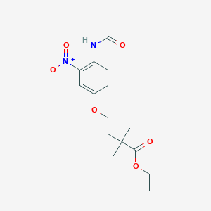 Ethyl 4-[4-(acetylamino)-3-nitrophenoxy]-2,2-dimethylbutanoate