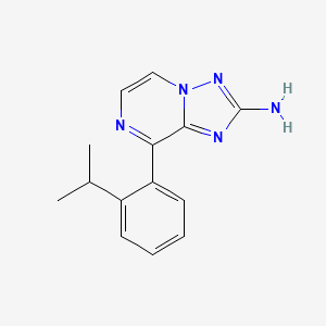 8-(2-Propan-2-ylphenyl)-[1,2,4]triazolo[1,5-a]pyrazin-2-amine