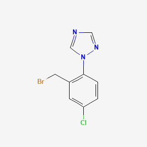 1-[2-(bromomethyl)-4-chlorophenyl]-1H-1,2,4-Triazole