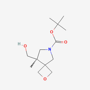 Tert-butyl (5R)-5-(hydroxymethyl)-5-methyl-2-oxa-7-azaspiro[3.4]octane-7-carboxylate