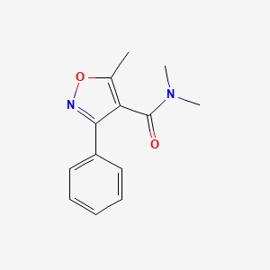 N,N,5-trimethyl-3-phenyl-1,2-oxazole-4-carboxamide