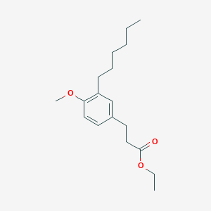 Ethyl 3-(3-hexyl-4-methoxyphenyl)propanoate