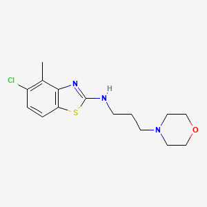 molecular formula C15H20ClN3OS B1388460 5-chloro-4-methyl-N-(3-morpholinopropyl)benzo[d]thiazol-2-amine CAS No. 1204298-26-9