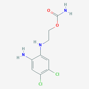 2-(2-Amino-4,5-dichloroanilino)ethyl carbamate