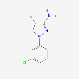 2-(3-Chlorophenyl)-4-methyl-3,4-dihydropyrazol-5-amine