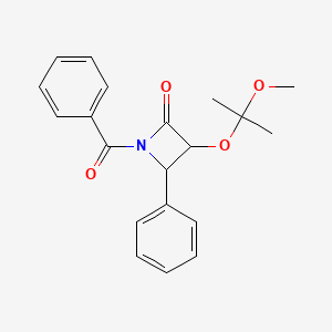 1-Benzoyl-3-(2-methoxypropan-2-yloxy)-4-phenylazetidin-2-one