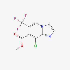 molecular formula C10H6ClF3N2O2 B1388473 Methyl 8-chloro-6-(trifluoromethyl)imidazo[1,2-a]pyridine-7-carboxylate CAS No. 1186405-14-0