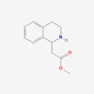 molecular formula C12H15NO2 B1388475 Methyl 2-(1,2,3,4-tetrahydroisoquinolin-1-yl)acetate CAS No. 91640-73-2