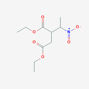 molecular formula C10H17NO6 B1388480 Diethyl 2-(1-nitroethyl)succinate CAS No. 4753-29-1