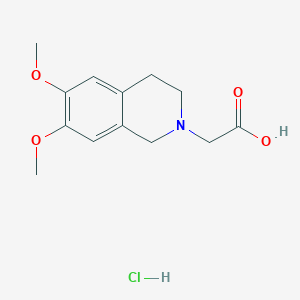 B1388483 (6,7-Dimethoxy-3,4-dihydro-1H-isoquinolin-2-YL)-acetic acid hydrochloride CAS No. 1179364-74-9