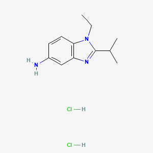 molecular formula C12H19Cl2N3 B1388486 1-Ethyl-2-isopropyl-1h-benzoimidazol-5-ylamine dihydrochloride CAS No. 1185134-36-4