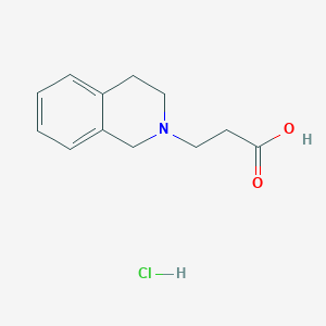 molecular formula C12H16ClNO2 B1388487 3-(1,2,3,4-Tetrahydroisoquinoline-2-yl)-propionic acid hydrochloride CAS No. 846576-15-6