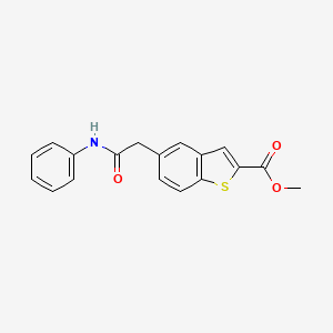 Methyl 5-[2-oxo-2-(phenylamino)ethyl]benzo[b]thiophene-2-carboxylate