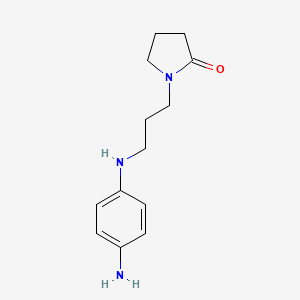 1-[3-(4-Aminoanilino)propyl]pyrrolidin-2-one