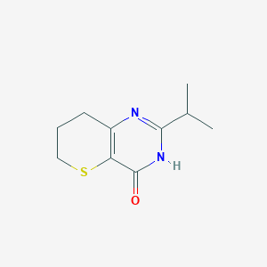 2-Propan-2-yl-3,6,7,8-tetrahydrothiopyrano[3,2-d]pyrimidin-4-one