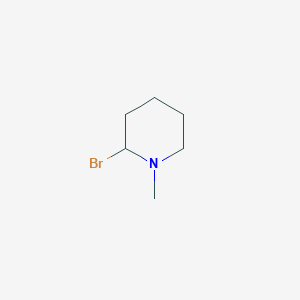 molecular formula C6H12BrN B13884911 2-bromo-1-methylPiperidine 