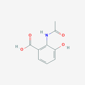 molecular formula C9H9NO4 B138850 3-羟基-N-乙酰邻氨基苯甲酸 CAS No. 135891-44-0