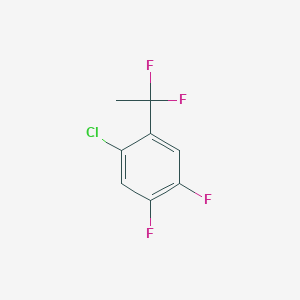 molecular formula C8H5ClF4 B1388500 1-Chloro-2-(1,1-difluoroethyl)-4,5-difluorobenzene CAS No. 1138444-88-8