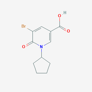 5-Bromo-1-cyclopentyl-6-oxopyridine-3-carboxylic acid