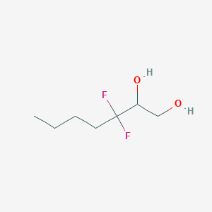 3,3-Difluoroheptane-1,2-diol