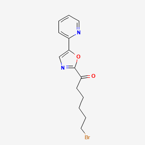 6-Bromo-1-(5-(pyridin-2-yl)oxazol-2-yl)hexan-1-one