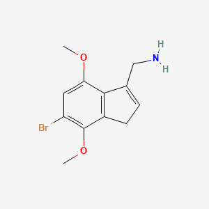 6-bromo-4,7-dimethoxy-1H-Indene-3-methanamine