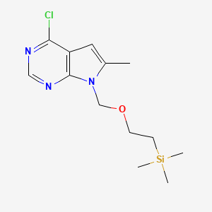 2-[(4-Chloro-6-methylpyrrolo[2,3-d]pyrimidin-7-yl)methoxy]ethyl-trimethylsilane