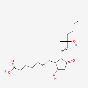 7-[5-Hydroxy-2-(3-hydroxy-3-methyloct-1-enyl)-3-oxocyclopentyl]hept-5-enoic acid