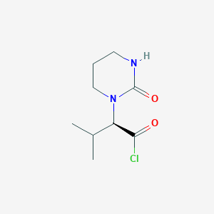 (2R)-3-methyl-2-(2-oxo-1,3-diazinan-1-yl)butanoyl chloride