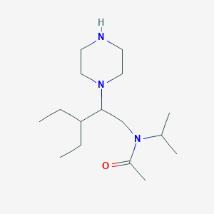 N-(3-ethyl-2-piperazin-1-ylpentyl)-N-propan-2-ylacetamide