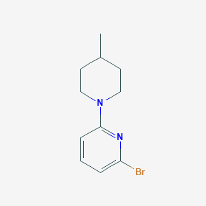 molecular formula C11H15BrN2 B1388514 2-Bromo-6-(4-methylpiperidin-1-YL)pyridine CAS No. 959237-02-6